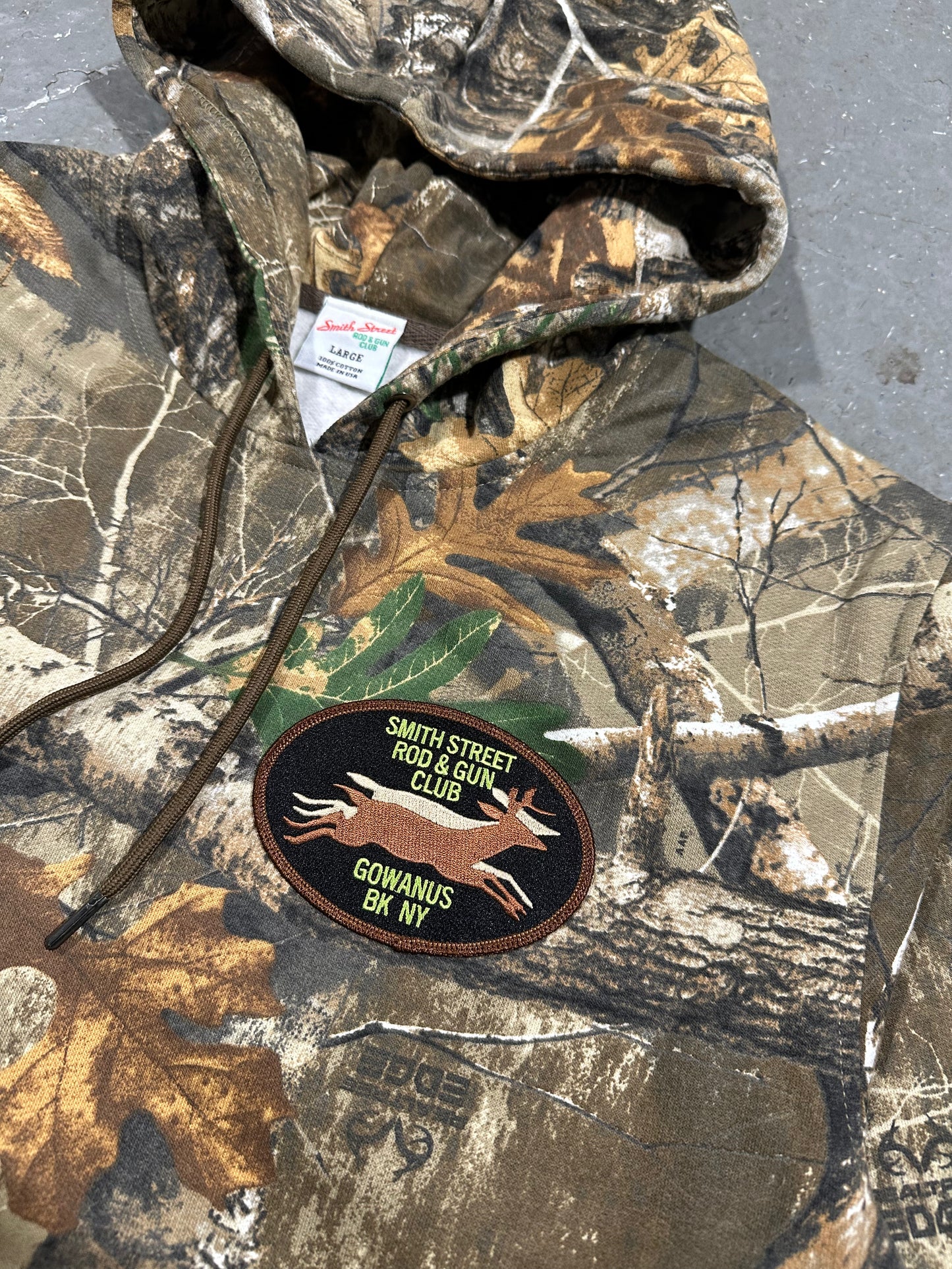 SSRGC DEER PATCH REAL TREE CAMO HOODIE